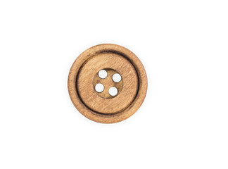 Wooden sewing button