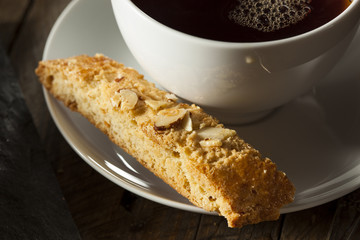 Homemade Almond Biscotti Pastry