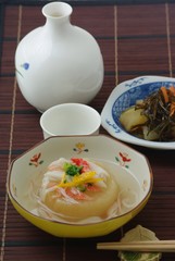 大根のカニ餡かけ