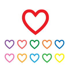 vector heart shape symbol