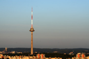 TV tower in Vilnius, Lithuania