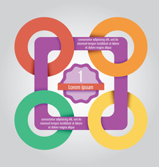 Clear template. Can be used for infographics, websites elements,