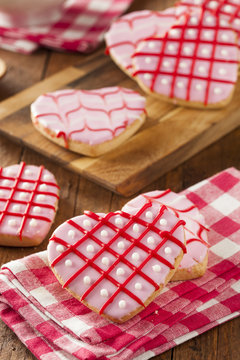 Homemade Pink Valentine's Day Cookies
