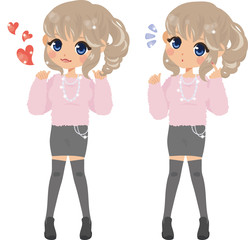 ギャル　若い女性　