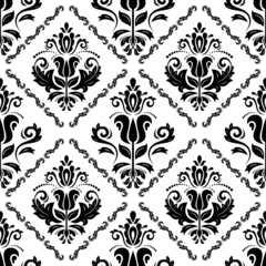 Damask Seamless  Pattern. Orient Background