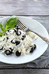  rice with black olives