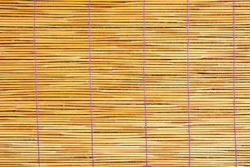 Close up of bamboo blind texture