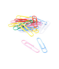 colorful paper clips