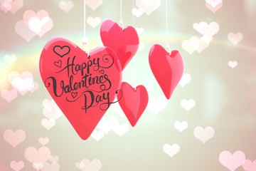Composite image of happy valentines day