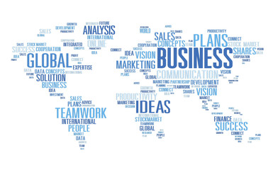 Fototapeta na wymiar Business Global World Plans Organization Enterprise Concept