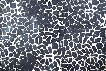 Black and white natural handmade paper