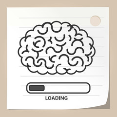 Brain concept illustration: loading