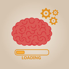 Brain concept illustration: loading