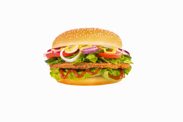 Hamburger isolated