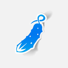 realistic design element: cucumber