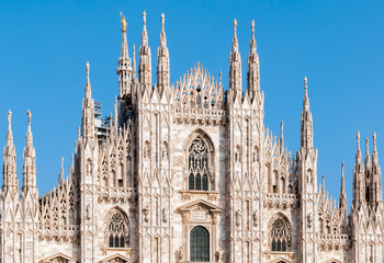 Facade of the Milan Cathedral, Italy