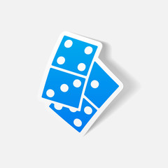 realistic design element: domino