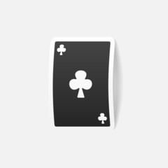 realistic design element: playing card