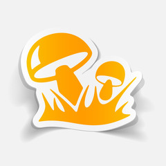 realistic design element: mushrooms