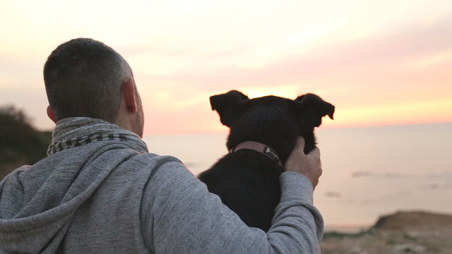 Man and his best firend dog