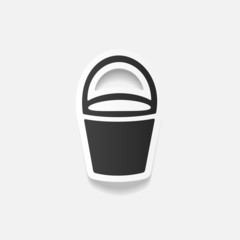 realistic design element: bucket