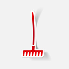 realistic design element: rake
