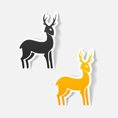 realistic design element: deer