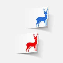 realistic design element: deer