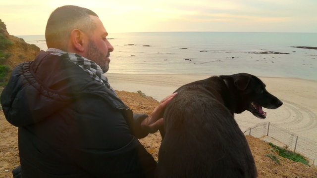 Man with his best friend