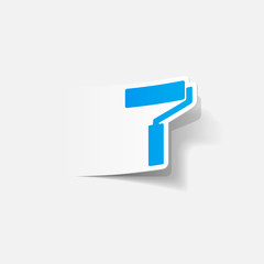 realistic design element: paint roller