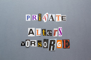 Private Altersvorsorge