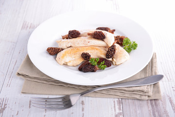 chicken and morel