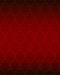 Luxury seamless red floral wallpaper