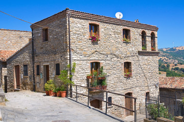 Alleyway. Guardia Perticara. Basilicata. Italy.