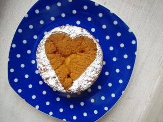 Heart muffin