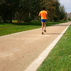 Corredor en el parque