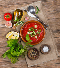 Fresh tomato soup
