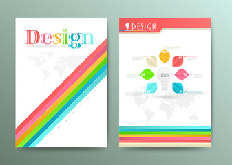 Design Abstract Vector Brochure Template.