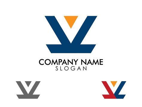 letter LL twin logo template