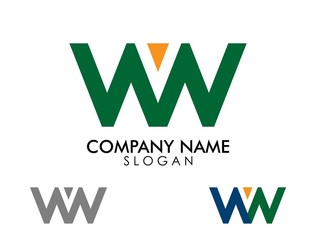 letter NN twin logo template