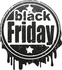 Black friday rubber stamp