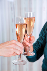 Toast with champagne