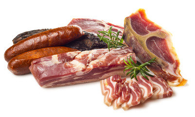 Tocino,chorizo y morcilla