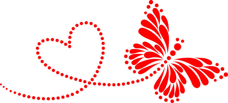 Butterfly, Heart, Forever Love, Valentine&acute;s Day
