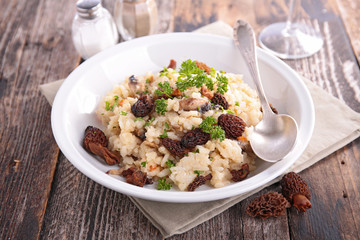 mushroom risotto