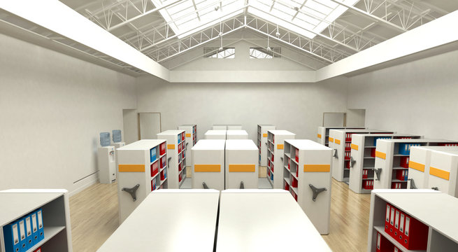 Archivio dati, faldoni, catalogo, business