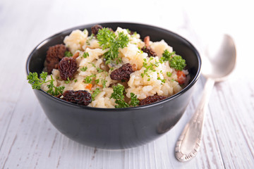mushroom risotto