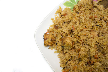 Fried rice. Photo.