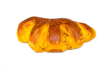 Baked brioche dough. Photo.