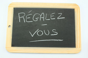 Obraz premium ardoise régalez-vous